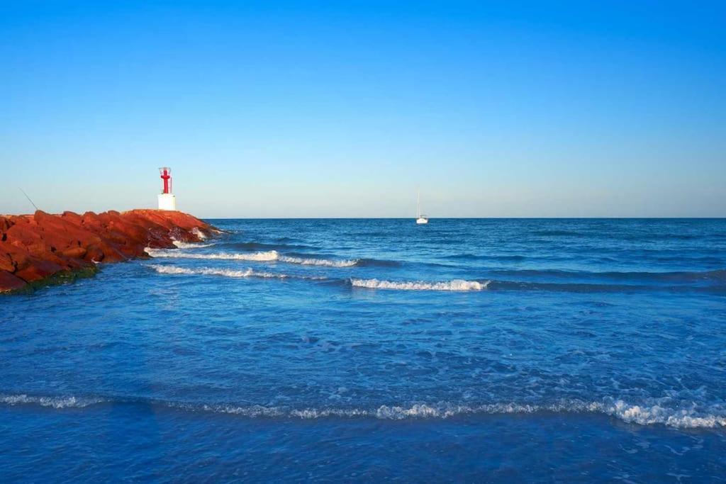 La Llar45 , Relajate Junto Al Mar Apartment Playa Pobla de Farnals Luaran gambar