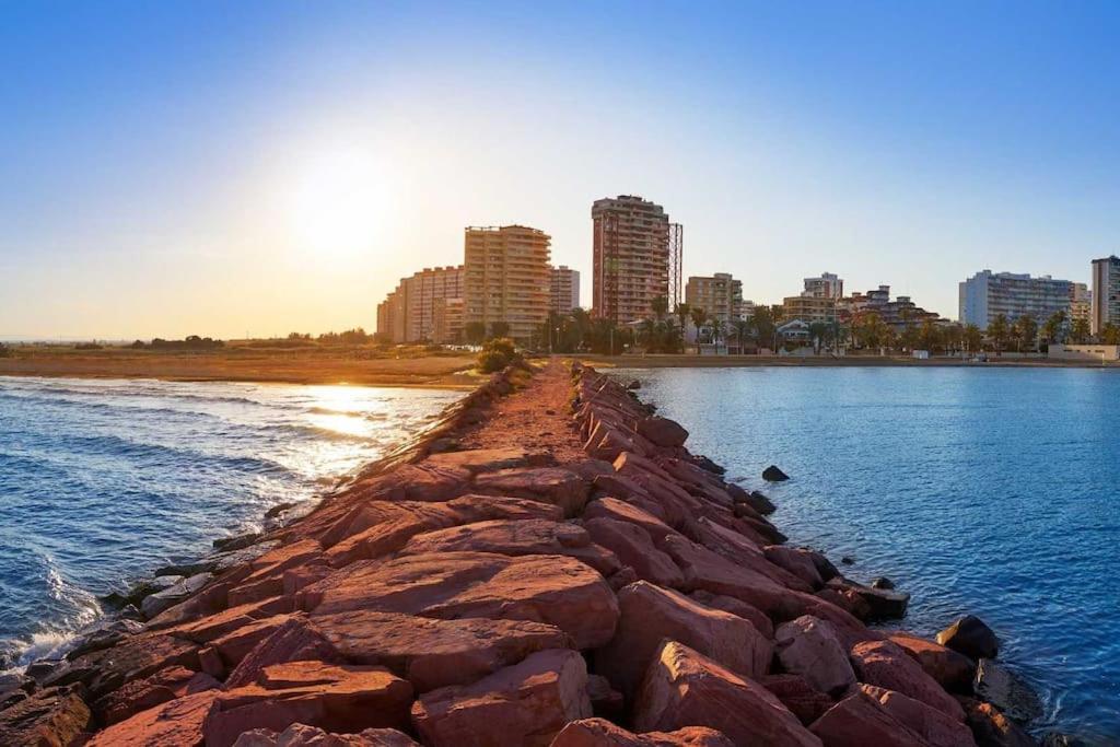 La Llar45 , Relajate Junto Al Mar Apartment Playa Pobla de Farnals Luaran gambar