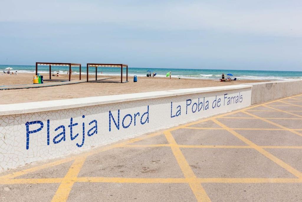 La Llar45 , Relajate Junto Al Mar Apartment Playa Pobla de Farnals Luaran gambar